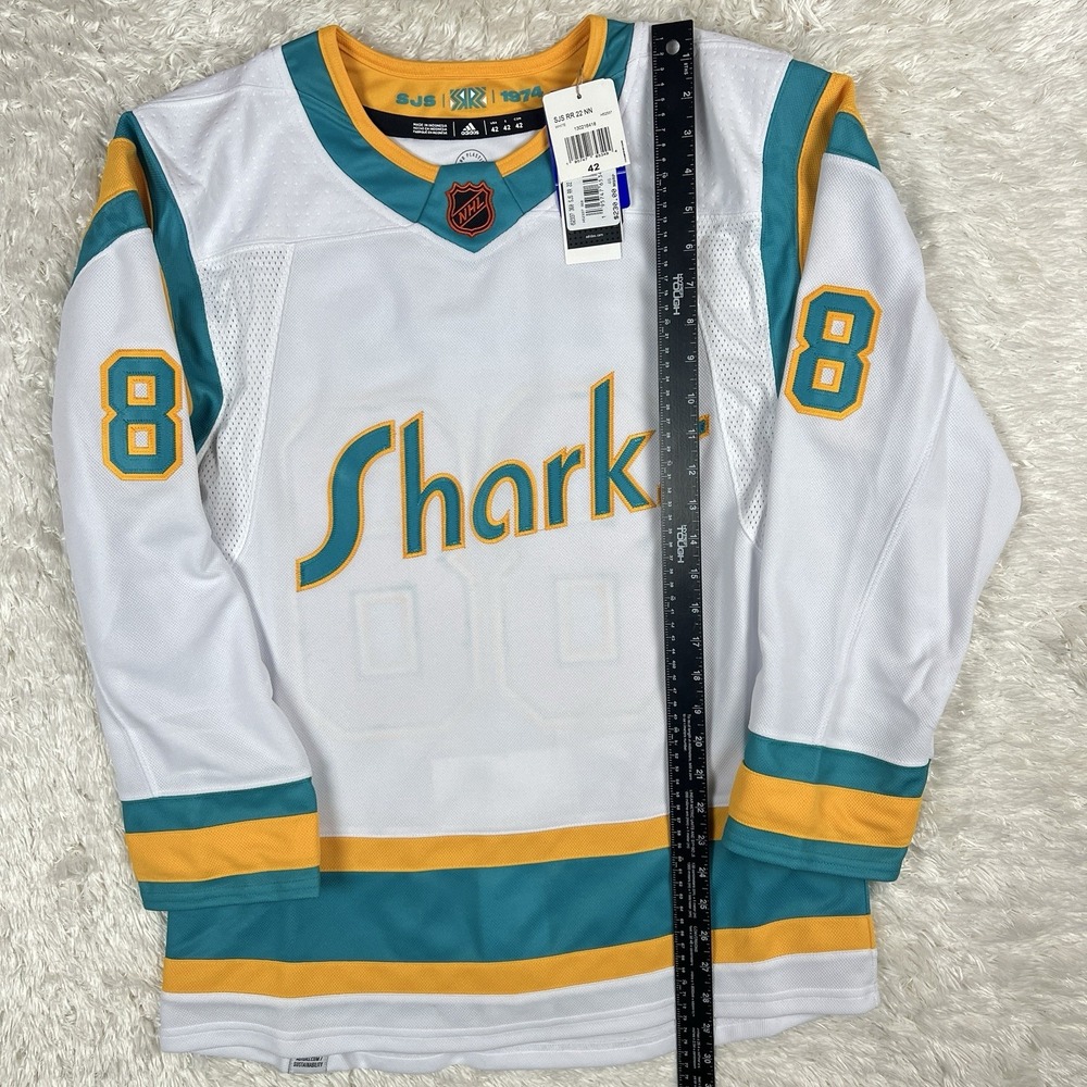 Adidas NHL San Jose Sharks "Brent Burns" Reverse Retro Jersey (H52337) Size 42 - Picture 10 of 10